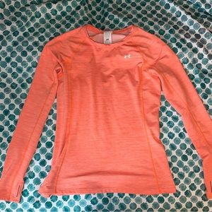 WOMENS UNDER ARMOUR COLD GEAR LONG SLEEVE SHIRT SZ L